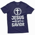thumbnail image 4 of Jesus is my savior T-shirt Religion Jesus Christ church tee shirt Birthday Gift religious teeshirt (X-Large Black), 4 of 7