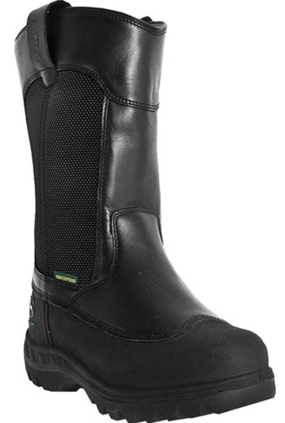 John Deere Mens JD9600 12" Miner Waterproof Steel Toe Boot Shoe,Black