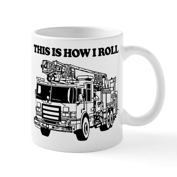 CafePress - This Is How I Roll - 11 oz Ceramic Mug - Novelty Coffee Tea Cup