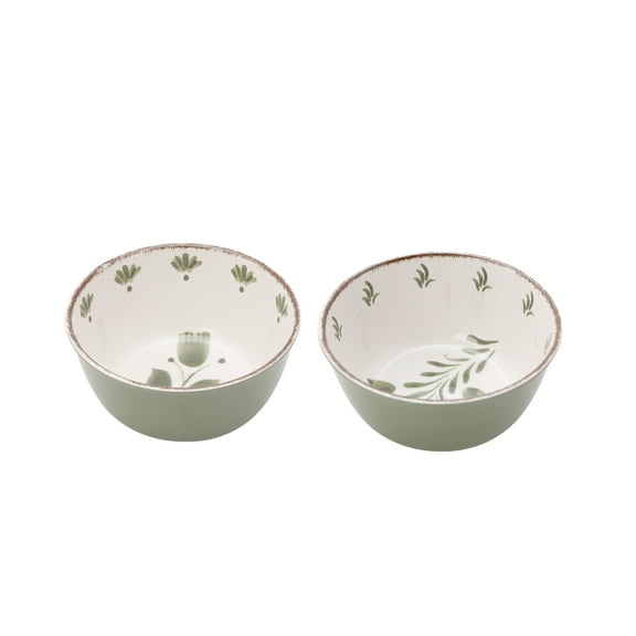 Better Homes & Gardens 2-Pack Bamboo Melamine Dip Bowl Set, Green