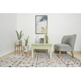 thumbnail image 4 of Furnish My Place Indoor Distressed Moroccan Style Rug with Jute Backing Runner - 2 ft. x 8 ft., Light Blue, Transitional, Area Rug for Living Room, Bedroom, Hallway, 4 of 7