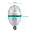 thumbnail image 2 of LED Full Color Rotation Disco Lampe Automatique Multi Changeant de Couleur 3 Watts Partie Ampoule E27 Base pour les Fêtes à Domicile la Scène, 2 of 6