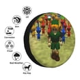 thumbnail image 6 of Lsque Pikmin Pattern Tire Covers - Tough Tire Wheel Protector for Truck, SUV, Trailer, Camper, RV - 14 inch, 6 of 7