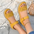 thumbnail image 7 of LOVZFMLL Women's Sandals Comfort Walking Hiking Wedges Sandals with Arch Support Open Toe Ankle Strap Casual Summer Sandals Yellow 7, 7 of 7