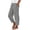 Black Cropped Pants Flowy Trousers, variant on Cropped Pants for Women Striped Casual Summer Capris High Elastic Waist Loose Fit Wide Leg Flowy Trousers with Side Buttons Pockets Vacation Essential