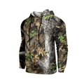 thumbnail image 4 of Havenx Camo Hoodie for Men Long Sleeve Maple Leaf Print Hoodie with Pockets Drawstring Hooded Sweatshirts Fishing Hunting Camping Athletic Workout Fall Winter Clothing,Camel S, 4 of 6