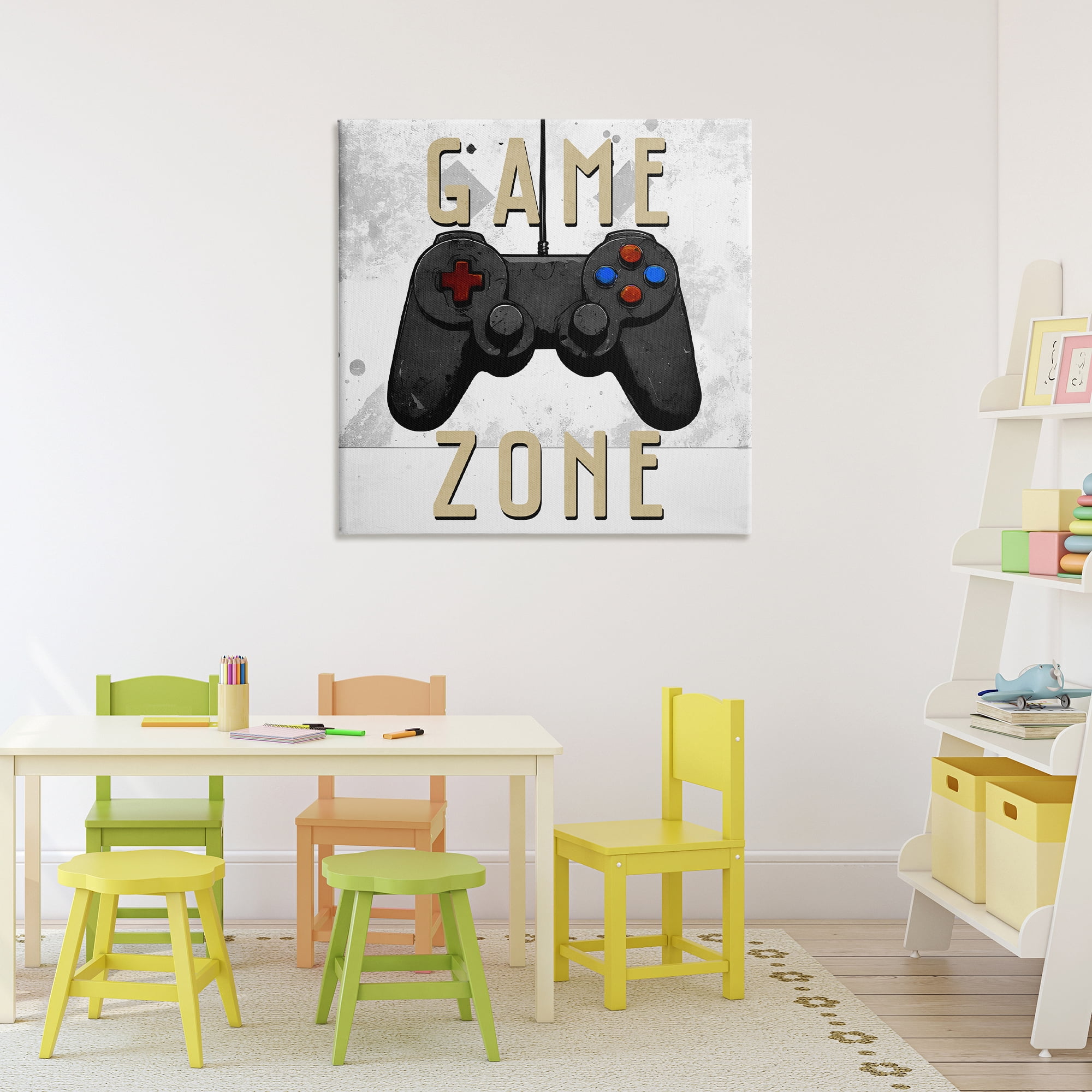 Stupell Industries Game Zone Control Canvas Wall Art, design by Kim Allen