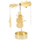 thumbnail image 1 of ColoMX Candelabro giratorio con carrusel, candelabro para fiesta de Navidad, centro de mesa, candelabro con forma de muñeco de nieve, candelabro giratorio, mesa, luz de té, bandeja para velas, 1 of 7