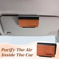 thumbnail image 5 of 4-piece set 4 scents car wooden fragrance set, wooden scent car odor eliminator, for sun visor clip car fragrance diffuser, includes amber pine cypress fragrance refills, clip included, 5 of 5