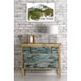 thumbnail image 2 of Mount Rainier National Park, Washington, Line Drawing, Waterfalls (16x24 Giclee Gallery Art Print, Vivid Textured Wall Decor), 2 of 3