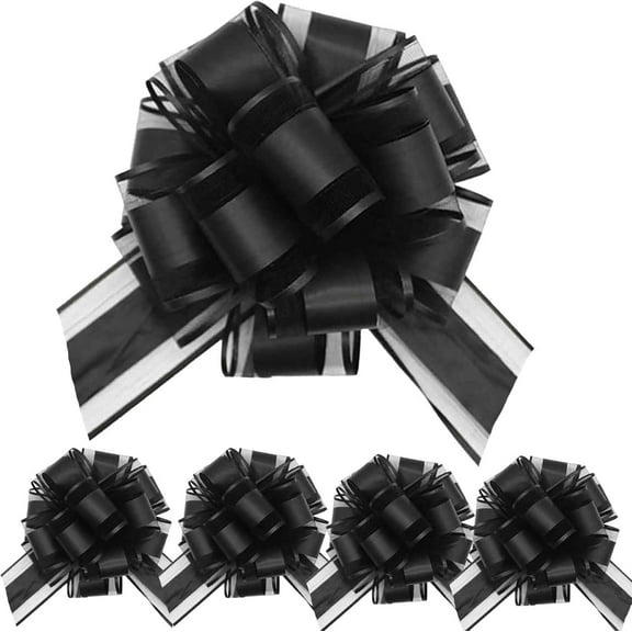 Dalrosia 8PCS Large Pull Bows, 6 inches Bow for Gift Wrapping, Basket Decoration, Party, Birthday Gift, Wedding Ribbon Bow, Valentine's Day Gift Decoratio