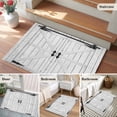 thumbnail image 5 of Farmhouse Wood Grain Entryway Rug 2'x3'&nbsp; Non Slip Front Door Mats, Vintage Country Barn Gate Grey Entrance Rugs Indoor Outdoor Carpet, Washable Floor Mats Small Area Rug for Bedroom Kitchen, 5 of 8