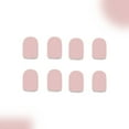 thumbnail image 5 of FSTDelivery Sweet Glossy Press on Nails Set for Women Girls,Solid Color Short Square Fake Nails Acrylic Shine Glitters Nails for Office Daily Wedding,Full Nail Wrap Gift for Valentine Holiday 24pcs, 5 of 7