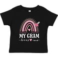 thumbnail image 3 of Inktastic My Gram Loves Me Rainbow Girls Toddler T-Shirt, 3 of 5