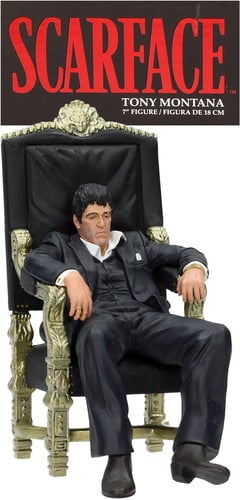 Tony montana scarface on the throne wall poster large a0 print 