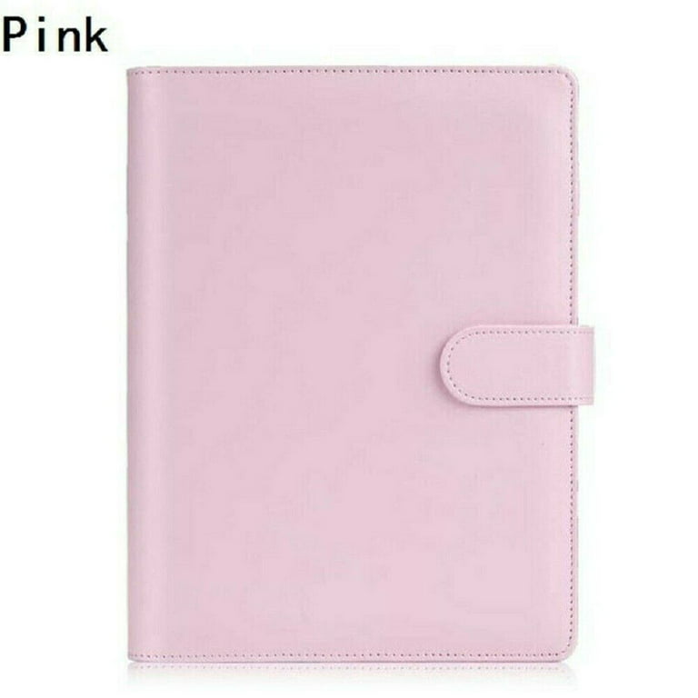 A6 PU Leather Notebook Binder,Mini Binder Refillable Paper with Pretty Ring  Binders,Simple Binder Cover for Personal Planner Budget Organizer by SYWAN  