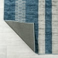 thumbnail image 6 of JONATHAN Y WASHABLE 4 x 6 Area Rug, Vichy Geometric Striped - Blue/Cream, WSH122D-4, 6 of 9