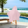 thumbnail image 6 of Toddler Hooded Beach Towel 24x50 Kids Bath Towels Soft Quick Dry for Swim Pool Boys Girls Soft Pink, 6 of 7