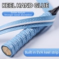 thumbnail image 4 of Badminton Racket Keel Hand Glue Laminated Perforated Non-Slip Wear-Resistant Breathable Adhesive dark-blue, 4 of 6