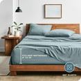 thumbnail image 4 of Washed King Sheet Set Premium UltraSoft Microfiber Bed Sheets Double Brushed Hypoallergenic Stain (King Washed Pebble Beach), 4 of 7