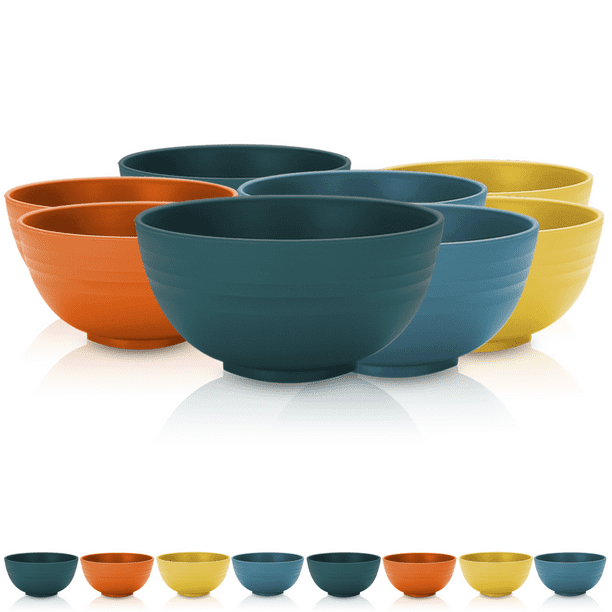 ReaNea Cereal Bowls 8 Pieces, Unbreakable And Reusable Light Weight