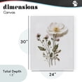 thumbnail image 4 of Stupell Industries Shabby Chic Simple Pressed Flowers Canvas Art, 24 x 30, by Lettered and Lined, 4 of 8