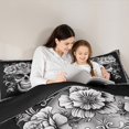 thumbnail image 5 of Homewish Gothic Skeleton Ekull Full Size Comforter Sets,Retro Flower Floral Bedding Comforter Set,Victorian Print Bedding Sets For Kids,Super Cozy Room Decor Reversible,3 Pieces, 5 of 8