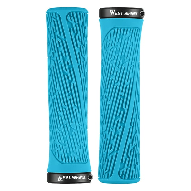 Xihbxyly Puños de Goma Antideslizantes, Cómoda Absorción de Impactos, Cubiertas de Manillar Impermeables y Duraderas, Diseño Acolchado para Bicicletas, Antideslizantes, Fáciles de Instalar, Orificio