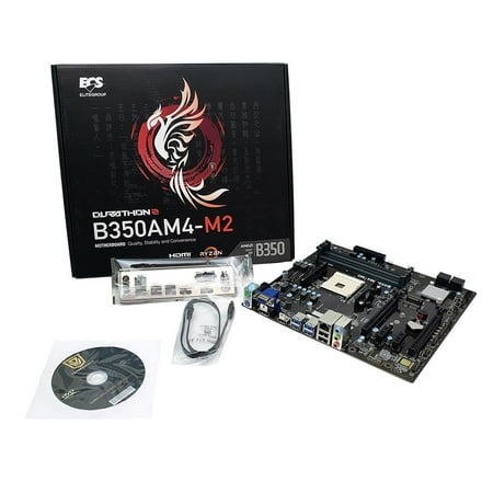 B350AM4-M2 V1.0A ECS AMD B350 Chipset AM4 DDR4 SATA3 Micro ATX Motherboard AMD Socket AM4