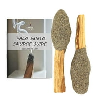 Soul Sticks 2 Pack Blue Sage Palo Santo Pops with Herbs, Resin and Palo Santo Powder