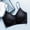 Black, variant on Womens Bras Comfortable Low Scoop Neck Bra Spaghetti Criss Strap Breathable Padded Everyday Bra M