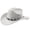 1-Grey422, variant on XIAOCHA Beaded Woven Band Suede Cowboy Hat for Women Solid Shapeable Brim Rodeo Western Hat Party Cowgirl Hat,Grey