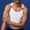 White, variant on YLSDY Men's Ribbed Tank Top with Clip Suspenders, Retro Style Sleeveless Undershirt for Streetwear White Free Size