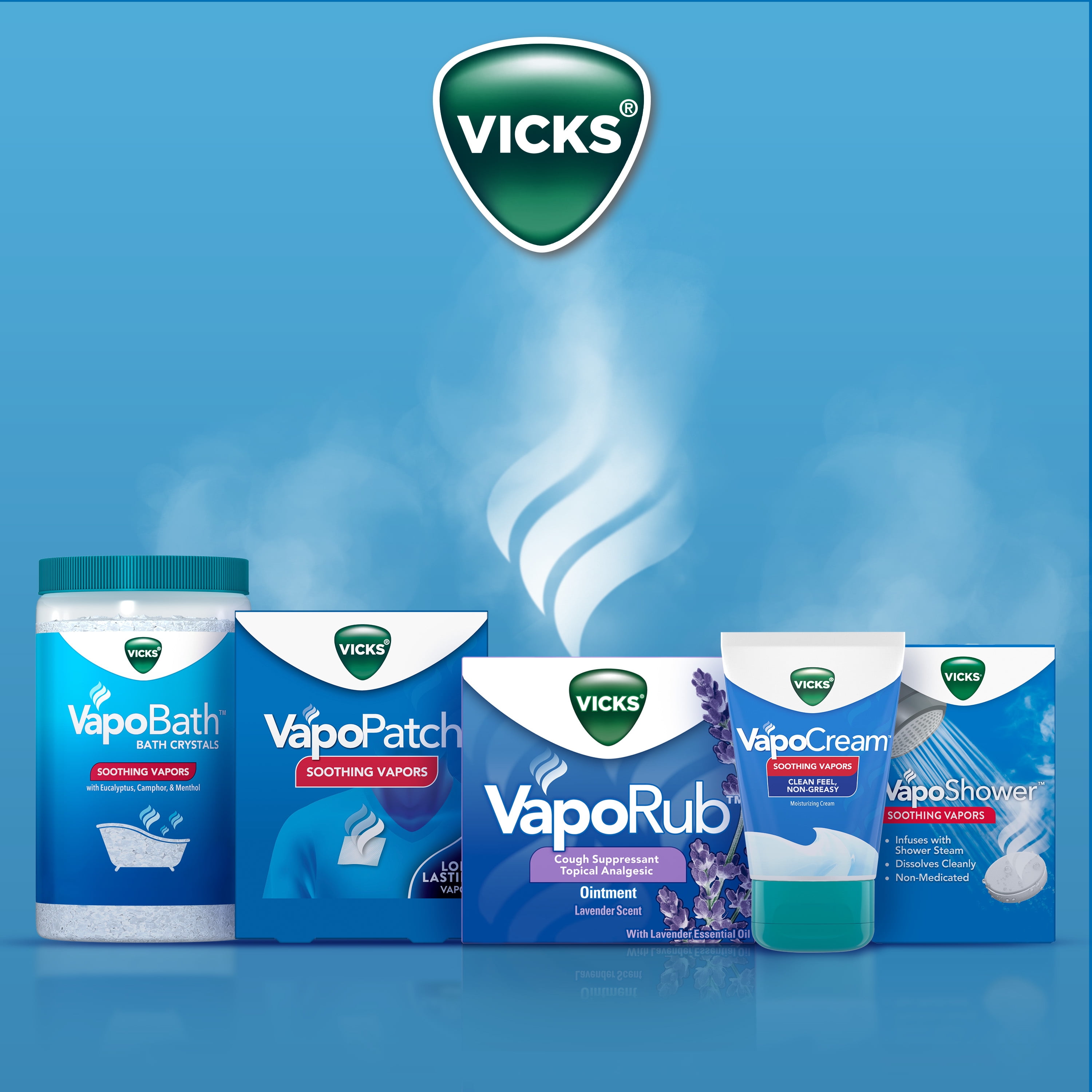 Vicks® VapoRub™ Alfombra de pecho calmante, Lavanda - Vicks