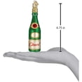 thumbnail image 3 of Old World Christmas Blown Glass Ornament for Christmas Tree, Cheers Bottle, 3 of 4