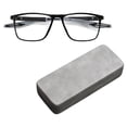 thumbnail image 1 of Gafas de lectura con bloqueo de luz azul, ligeras, con patillas antideslizantes para mujeres y hombres Negro Gris 150 degree, 1 of 9