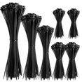 thumbnail image 1 of Nylon Cable Ties Set Self-locking Plastic Cable Zip Tie Assorted Sizes 12+10+8+6+4 Inch Fasten Tension for Home Office Garden, 1 of 5