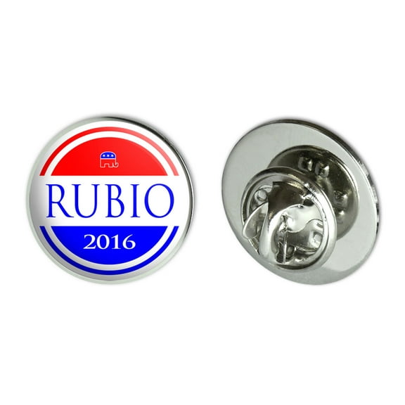 Rubio 2016 Republican Logo Marco Rubio for President Round Metal Lapel Hat Pin Tie Tack Pinback