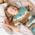 thumbnail image 4 of Balery Coastal Palm Beach Conjunto de Pijama Infantil de Manga Corta con Estampado – Ropa de Dormir de Algodón Suave-4X-Large, 4 of 5