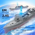 thumbnail image 1 of Mini barco de control remoto para niños, barco de guerra eléctrico de agua de verano, lancha rápida, barco de control remoto de alta velocidad de 2,4 G, juguete, 1 of 5