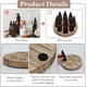 thumbnail image 4 of 2 soportes expositores para aceites esenciales de 16,5 x 1,8 cm (6,5 x 0,7 pulgadas). Soporte redondo de madera color tostado para guardar frascos pequeños de aceites esenciales., 4 of 6