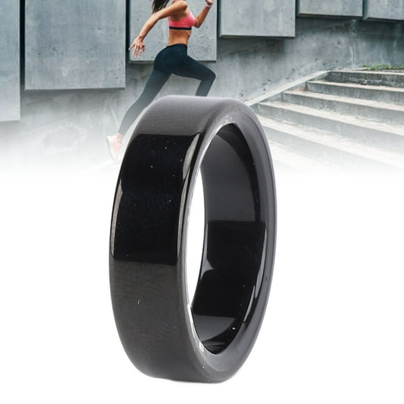 Smart Ring Health Tracker, Black Wearable Smart Ring Step Counting Body Temperature Monitoring Aluminum Alloy with Charging Case for Men for Xmas Gift Type 9,Type 10,Type 11,Type