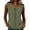 *Army Green, variant on VBVC Women's Peter Pan Collar Sleeveless Tank Top, Ladies' Lightweight Eyelet Lace Trim Blouse, Casual Solid Color Summer Shirt For Women,Army Green,S-2XL