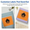 thumbnail image 4 of Avery Printable Rectangle Labels, Bright Orange, 3" x 3.75", 60ct, 4 of 11