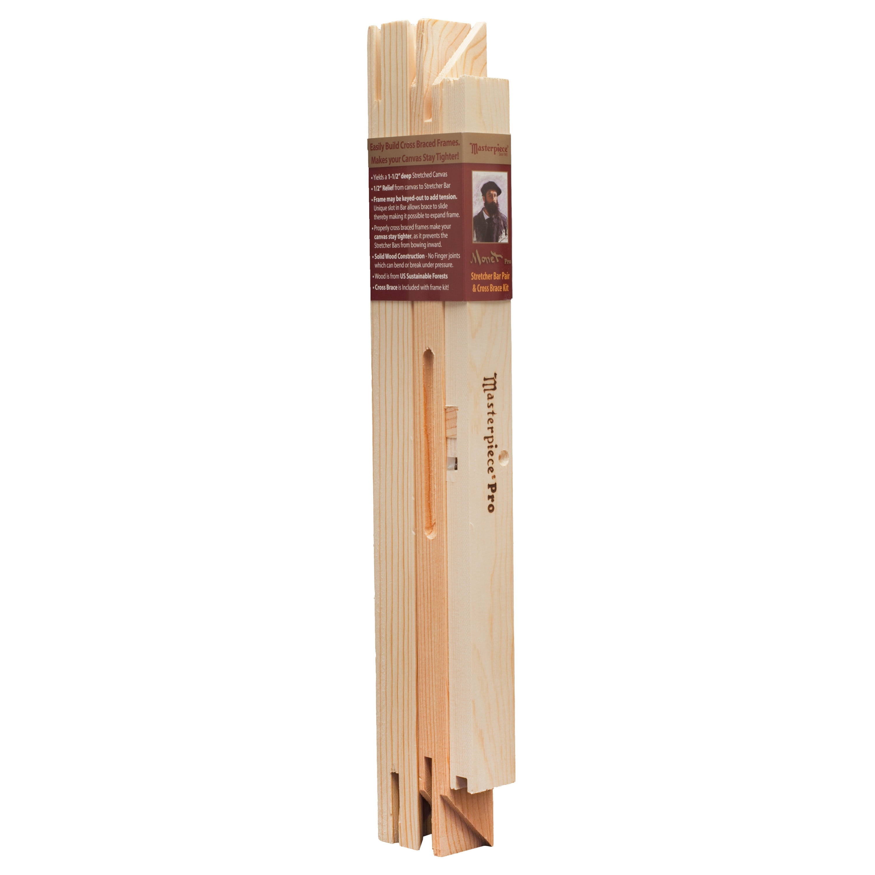 Masterpiece Lightweight Stretcher Bar 12 inch length Pack of 12 Strips