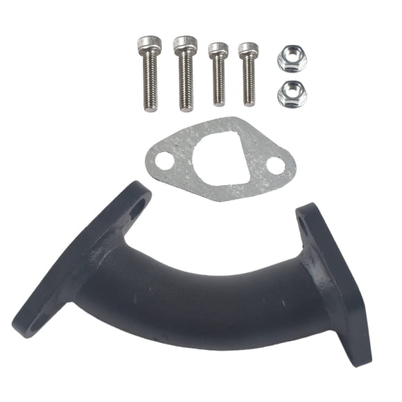 Colector de entrada de tubo de admisión Racing Performance negro para Coleman Powersports CT200U BT200X CT200u-ex 212cc 196cc/6.5HP Go Kart y Mini bicicleta de gasolina para Honda GX160 GX200