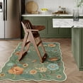 thumbnail image 3 of Moynesa 3'x5' Floral Bedroom Rugs Rugs, Area Rugs 3x5ft Rug for Entryway Ultra-Thin Soft Rug, Non-Slip Washable Rugs Stain Resistant Boho Rug Low-Pile Throw Rug for ‎Living Room Office,Green, 3 of 8