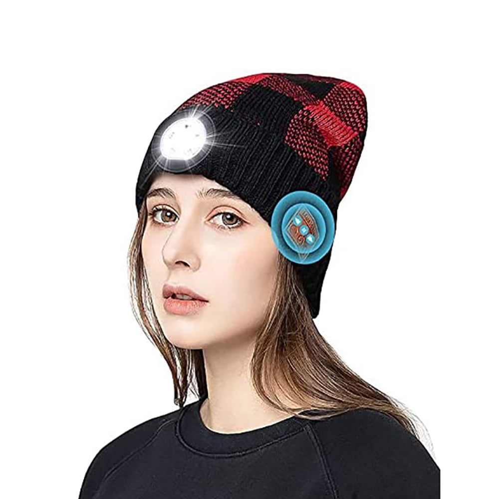 Bluetooth Beanie Hat with Light 