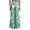 Green, variant on Casual Floral Wide Leg Pants High Waist Flowy Summer Long Trousers With Pockets