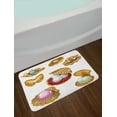 thumbnail image 2 of Pearls Bath Mat, Set of Open Shells with Different Type of Pearls Wealth Ancient Gemstone of the Sea Print, Non-Slip Plush Mat Bathroom Kitchen Laundry Room Decor, 29.5 X 17.5 Inches, Multi, Ambesonne, 2 of 2